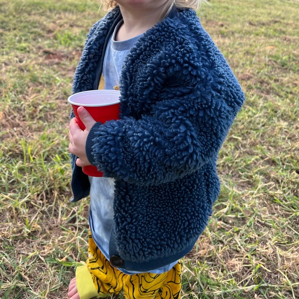 Rock Your Baby - Kids Fuzzy Cardigan Sz 18-24m - Picture 3 of 4